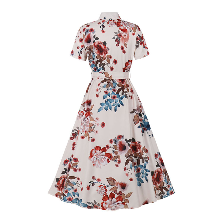 Cute Summer Swing Dress, Retro Dresses for Women 1960, Vintage Dresses 1950