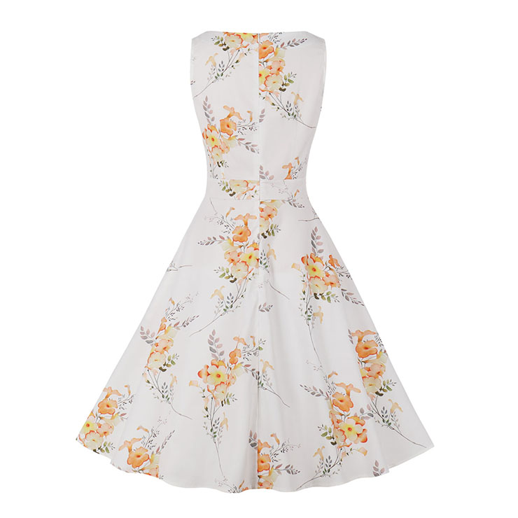 Cute Summer Swing Dress, Retro Dresses for Women 1960, Vintage Dresses 1950