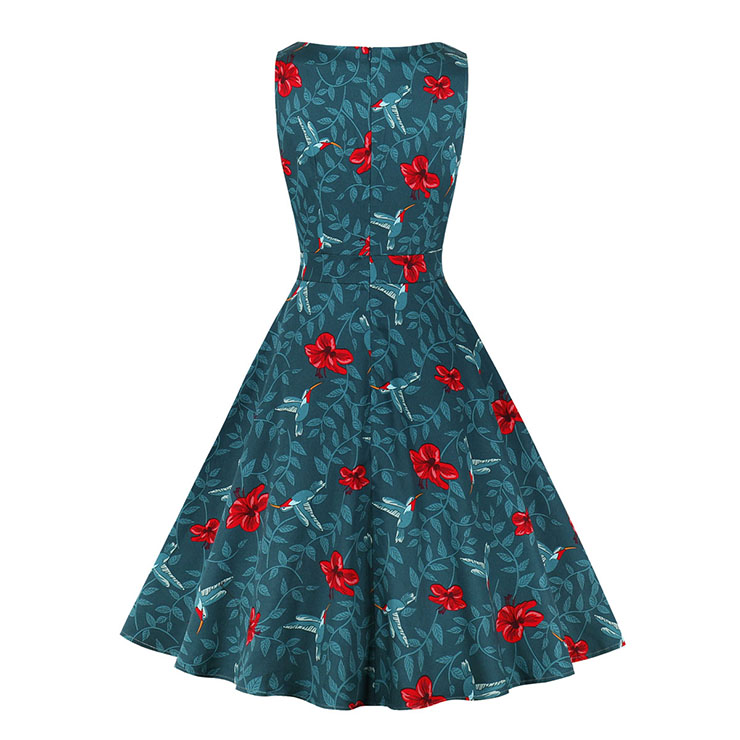 Cute Summer Swing Dress, Retro Dresses for Women 1960, Vintage Dresses 1950