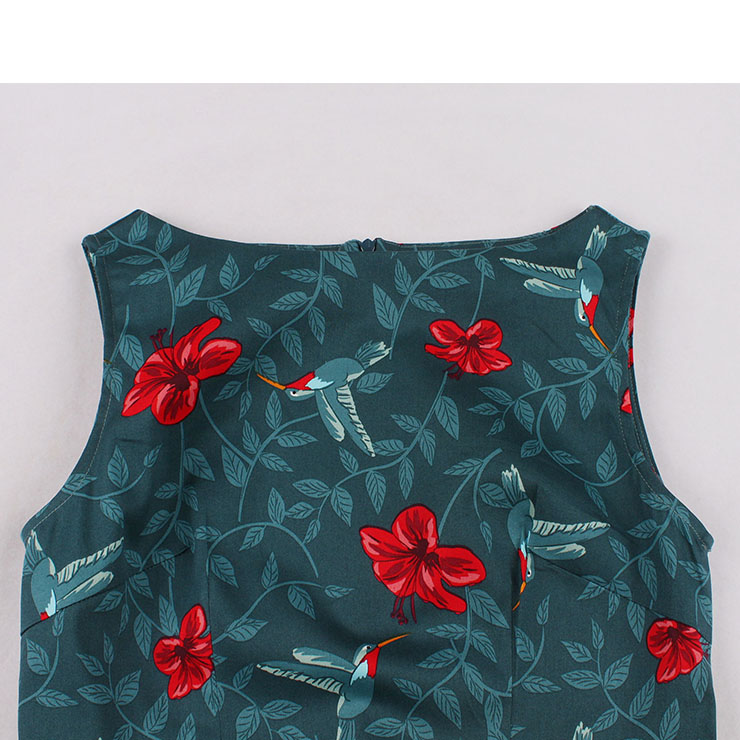 Cute Summer Swing Dress, Retro Dresses for Women 1960, Vintage Dresses 1950