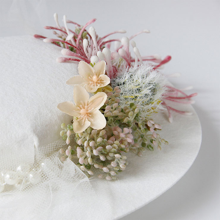Bridal Wedding Party Headwear, Retro Fancy Fascinator Bowler-hat Hair Clip, Party Hairpin, Fashion Ball Hair Accessory, Fancy Victorian Style Fascinator Hair Clip, Vintage Fishnet Fascinator Hairpin for Women, Gothic Style Lolita Hair Clip, Halloween Party Hairclip, #J21683
