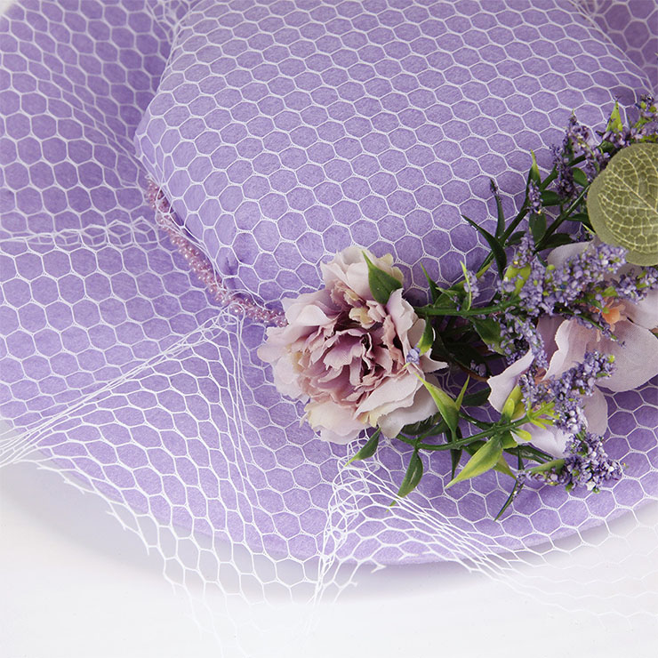 Bridal Wedding Party Headwear, Retro Fancy Fascinator Bowler-hat Hair Clip, Party Hairpin, Fashion Ball Hair Accessory, Fancy Victorian Style Fascinator Hair Clip, Vintage Fishnet Fascinator Hairpin for Women, Gothic Style Lolita Hair Clip, Halloween Party Hairclip, #J21683