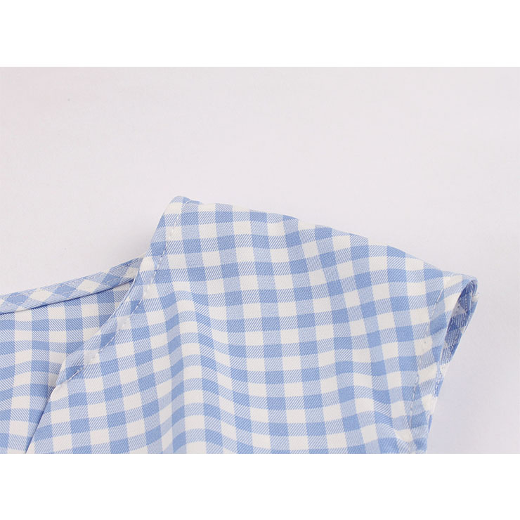 Cute Check Swing Dress, Retro Plaid Dresses for Women 1960, Vintage Dresses 1950