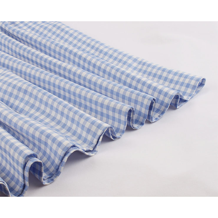 Cute Check Swing Dress, Retro Plaid Dresses for Women 1960, Vintage Dresses 1950