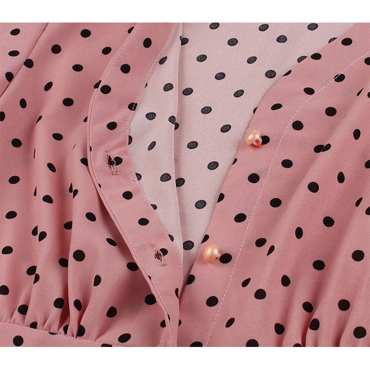 Cute Polka Dots Swing Dress, Retro Polka Dots Dresses for Women 1960, Vintage Dresses 1950