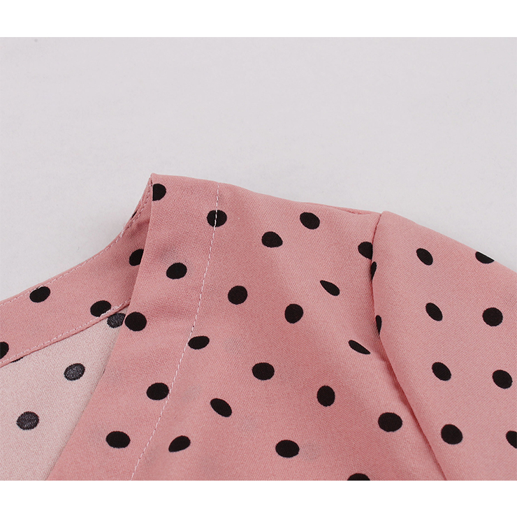 Cute Polka Dots Swing Dress, Retro Polka Dots Dresses for Women 1960, Vintage Dresses 1950