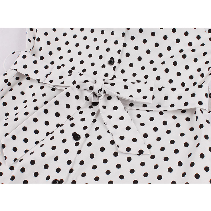 Cute Polka Dots Swing Dress, Retro Polka Dots Dresses for Women 1960, Vintage Dresses 1950