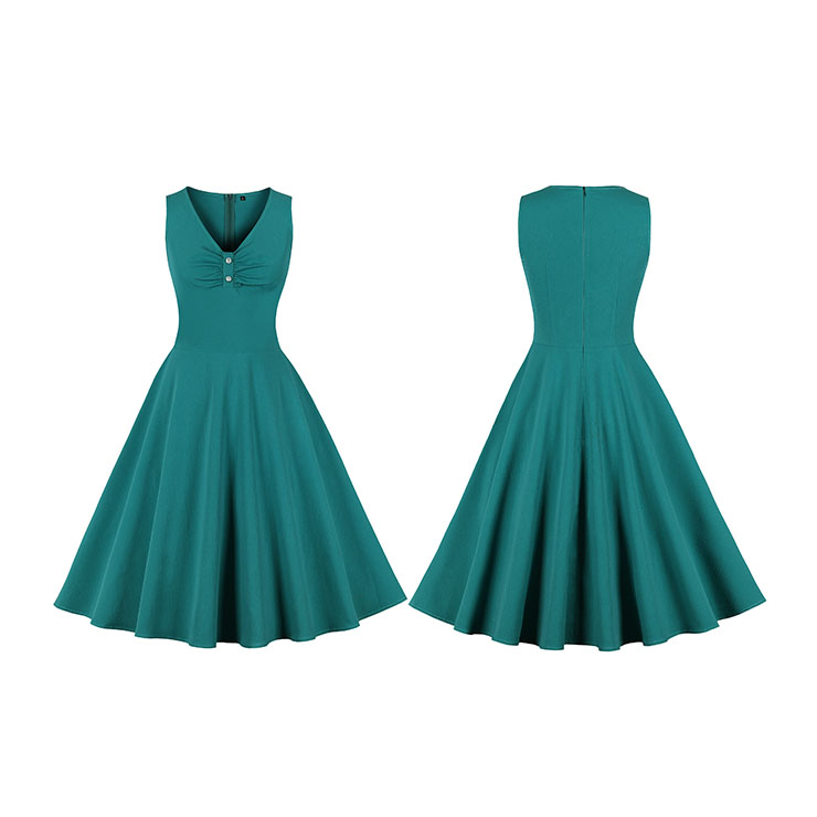 Lovely Summer Swing Dress, Retro Dresses for Women 1960, Vintage Dresses 1950