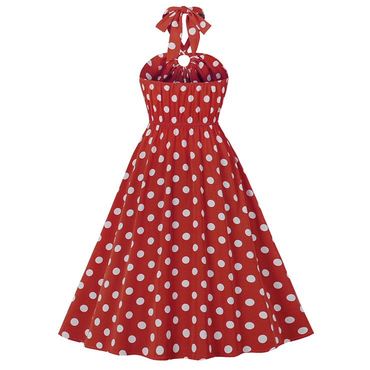Retro Dresses for Women, Vintage Dresses for Women, Sexy Dresses for Women Cocktail Party, Casual Mini dress, Polka Dots Swing Daily Dress, Sexy Summer Day Dress, #N21751