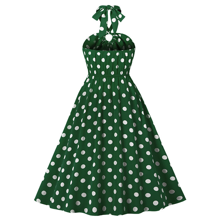 Retro Dresses for Women, Vintage Dresses for Women, Sexy Dresses for Women Cocktail Party, Casual Mini dress, Polka Dots Swing Daily Dress, Sexy Summer Day Dress, #N21752