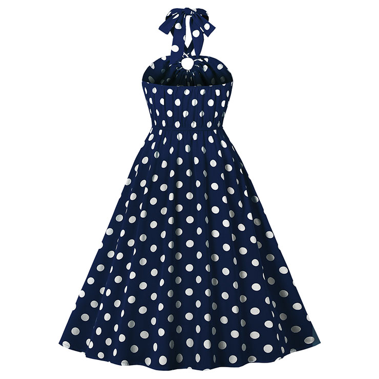 Retro Dresses for Women, Vintage Dresses for Women, Sexy Dresses for Women Cocktail Party, Casual Mini dress, Polka Dots Swing Daily Dress, Sexy Summer Day Dress, #N21753