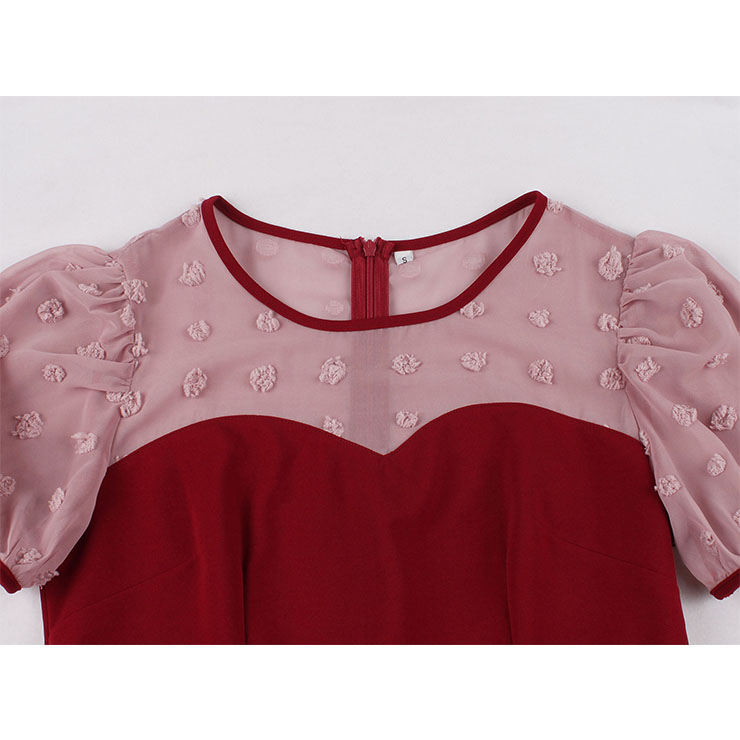 Retro Dresses for Women 1960, Vintage Cocktail Party Dress, Fashion Casual Office Lady Dress, Retro Party Dresses for Women 1960, Vintage Dresses 1950