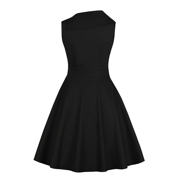 Cute Summertime Printed A-line Swing Dress, Retro Dresses for Women 1960, Vintage Dresses 1950