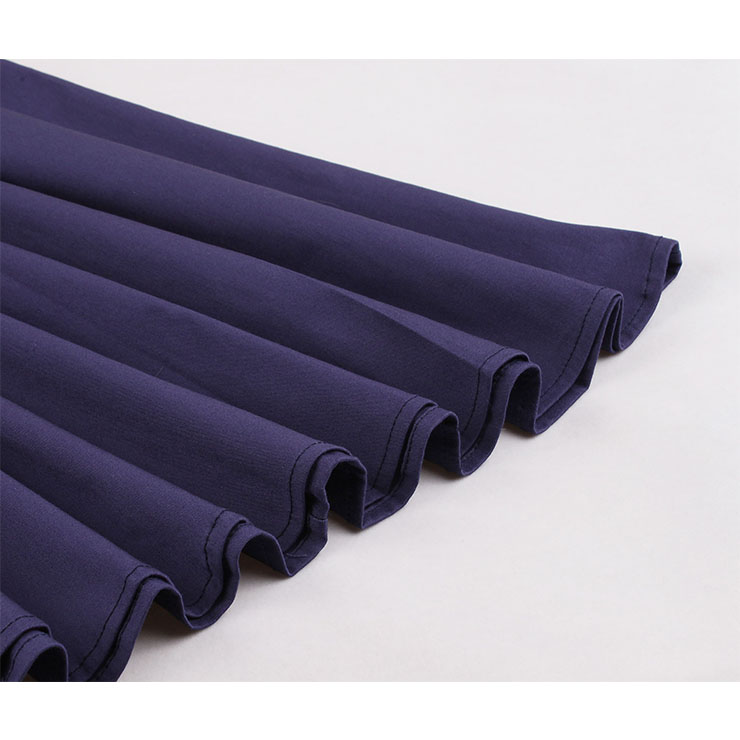 Vintage Double-breasted Dress, Fashion High Waist A-line Swing Dress, Retro Dresses for Women 1960, Vintage Dresses 1950