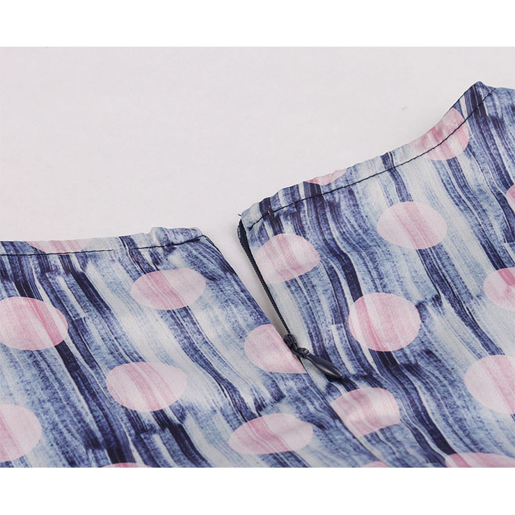 Vintage Double-breasted Dress, Fashion High Waist A-line Swing Dress, Retro Dresses for Women 1960, Vintage Dresses 1950