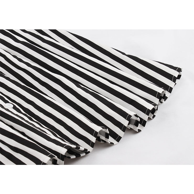 Vintage Vertical Stripes Dress, Fashion Vertical Stripes High Waist A-line Swing Dress, Retro Vertical Stripes Dresses for Women 1960, Vintage Dresses 1950
