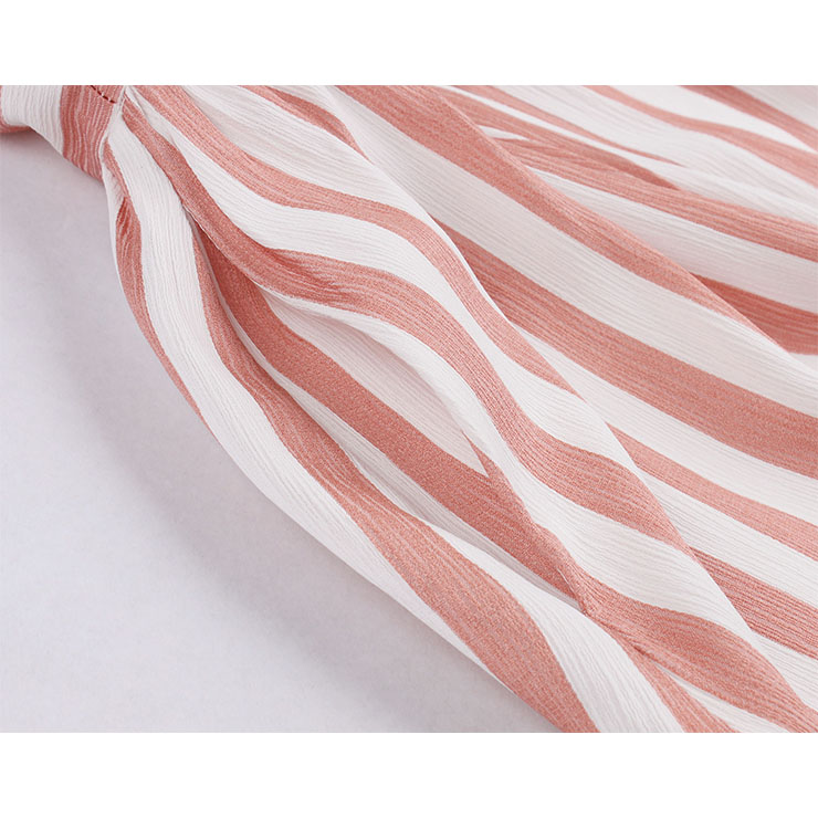 Retro Vertical Striped Dress, Fashion Vertical Striped High Waist A-line Swing Dress, Retro Dresses for Women 1960, Vintage Dresses 1950