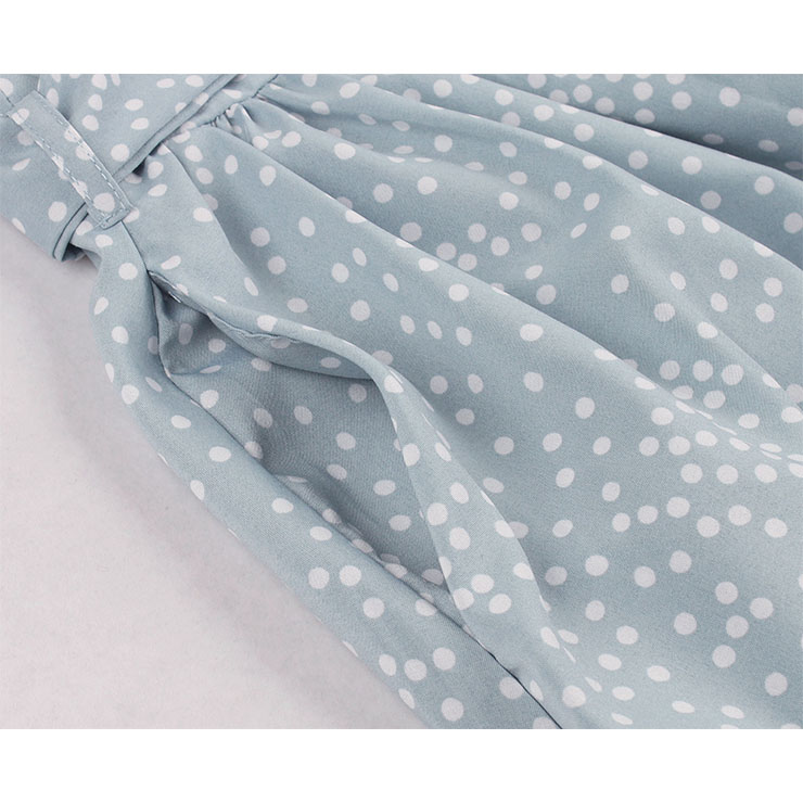 Retro Polka Dots Dress, Fashion Polka Dots High Waist A-line Swing Dress, Retro Dresses for Women 1960, Vintage Dresses 1950