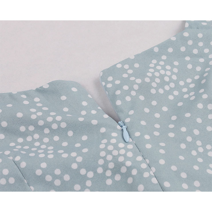 Retro Polka Dots Dress, Fashion Polka Dots High Waist A-line Swing Dress, Retro Dresses for Women 1960, Vintage Dresses 1950