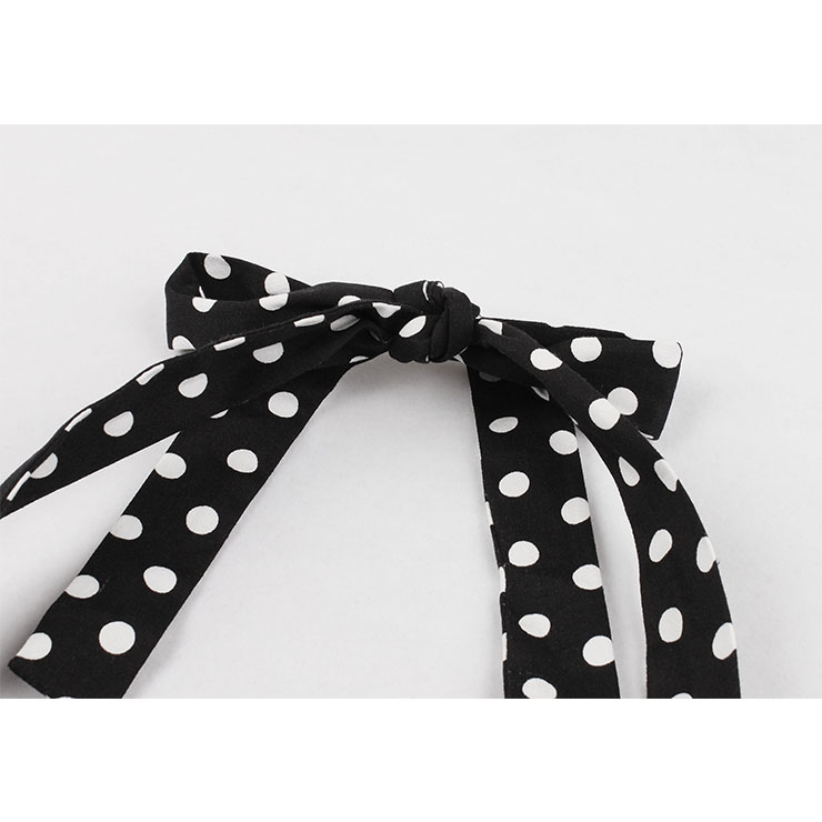 Vintage Polka Dots Dress, Fashion Polka Dots High Waist A-line Swing Dress, Retro Dresses for Women 1960, Vintage Dresses 1950