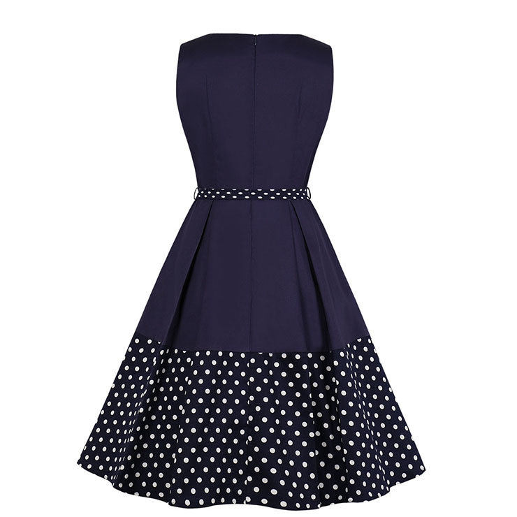 OL Dress, Fashion Polka Dots Cocktail Party Midi Dress, Retro Cocktail Midi Dress, Vintage High Waist Midi Dress, Retro Dresses for Women 1960, Vintage Dresses 1950