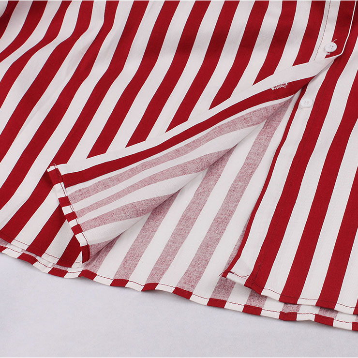 Vintage Vertical Stripes Dress, Fashion Vertical Stripes High Waist A-line Swing Dress, Retro Vertical Stripes Dresses for Women 1960, Vintage Dresses 1950