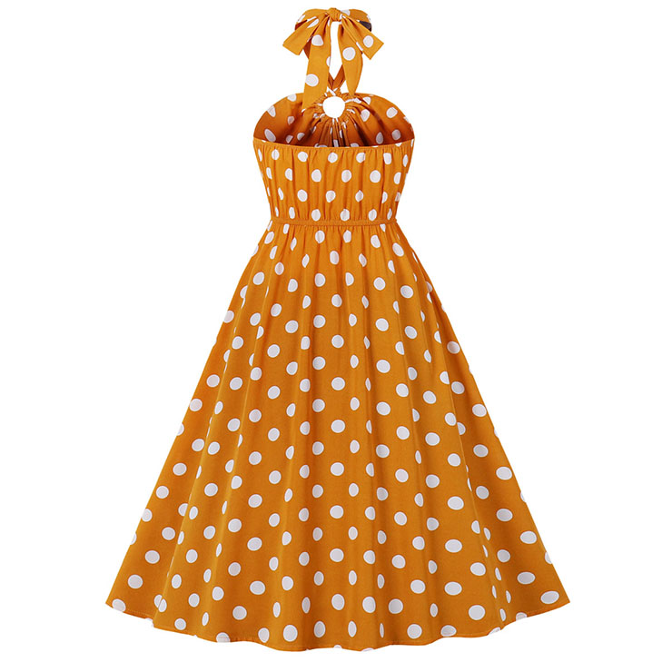Retro Dresses for Women, Vintage Dresses for Women, Sexy Dresses for Women Cocktail Party, Casual Mini dress, Polka Dots Swing Daily Dress, Sexy Summer Day Dress, #N21750