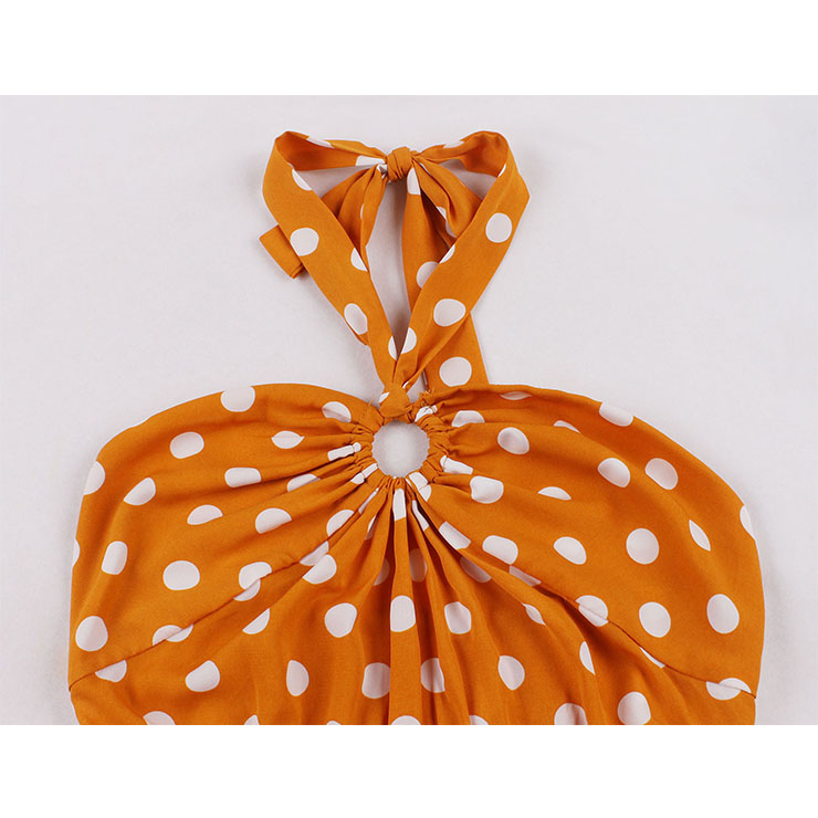 Retro Dresses for Women, Vintage Dresses for Women, Sexy Dresses for Women Cocktail Party, Casual Mini dress, Polka Dots Swing Daily Dress, Sexy Summer Day Dress, #N21750