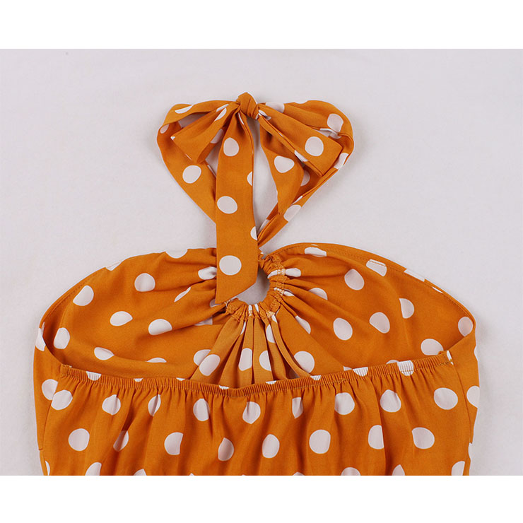 Retro Dresses for Women, Vintage Dresses for Women, Sexy Dresses for Women Cocktail Party, Casual Mini dress, Polka Dots Swing Daily Dress, Sexy Summer Day Dress, #N21750