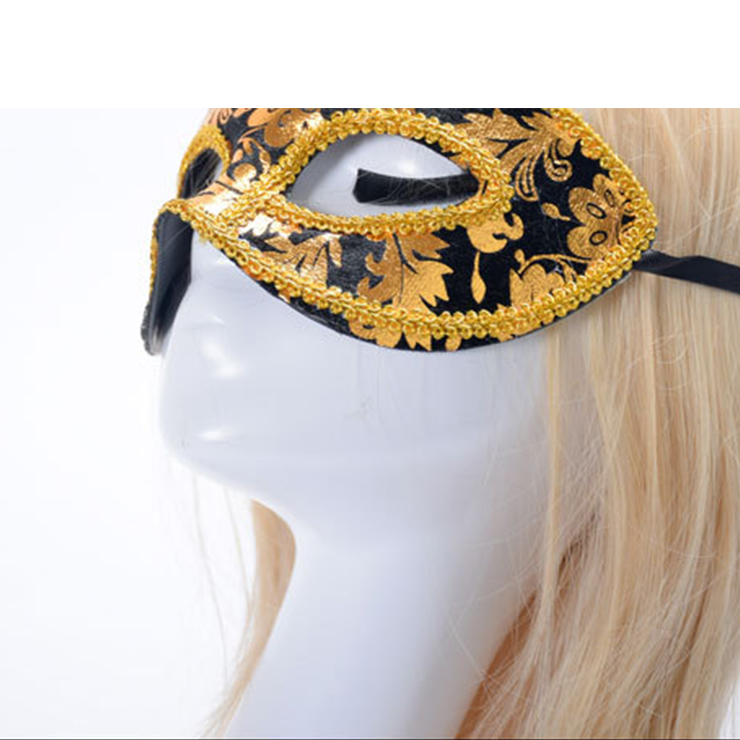 Noble Mysterious Masquerade Party Mask, Halloween Party Masks, Vintage Costume Ball Masks, Retro Gilding Mask, Masquerade Party Face Mask, Charming Flower Eye Mask, Victorian Gothic Gilding Eye Mask, Party Accessory, #MS20000