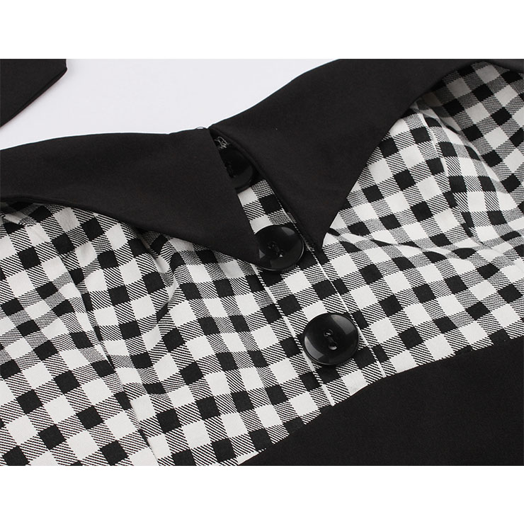 Vintage Polka Dots Dress, Fashion Polka Dots High Waist A-line Swing Dress, Retro Dresses for Women 1960, Vintage Dresses 1950