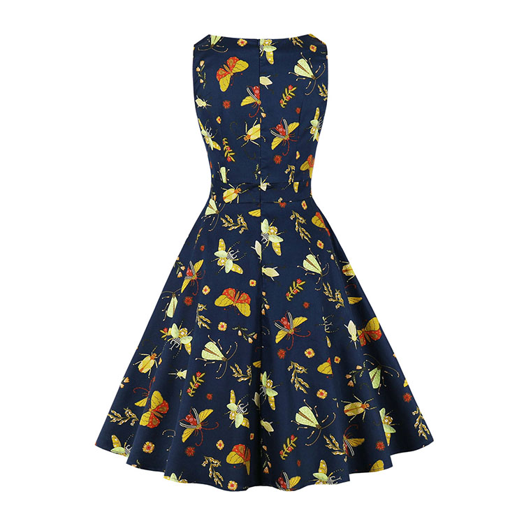 Cute Summer Swing Dress, Retro Dresses for Women 1960, Vintage Dresses 1950