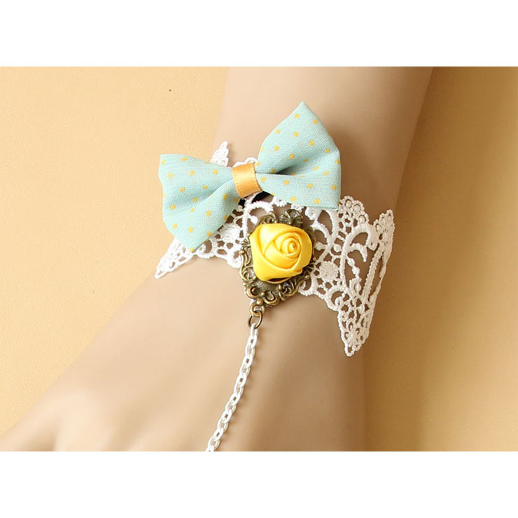 Vintage Bracelet, Gothic Bracelet, Cheap Wristband, Vintage Lace Bracelet, Victorian Bracelet, Retro Wristband, Bracelet with Ring, #J17860