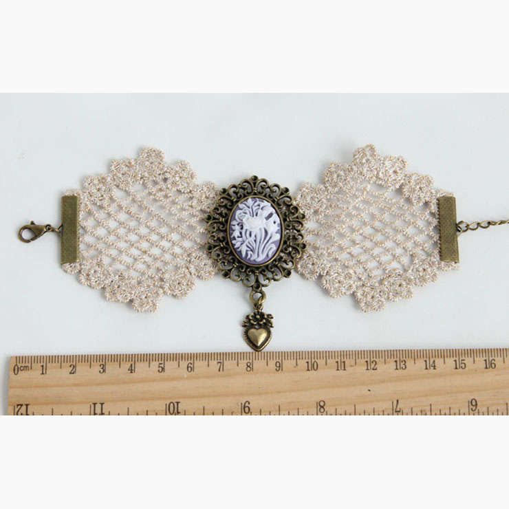 Vintage Style Bracelet, Cheap Wristband, Victorian Bracelet, Gothic Bracelet for Women, Vintage Lace Wristband, #J17804