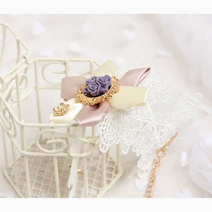 Vintage Bracelet, Gothic Bracelet, Cheap Wristband, Vintage White Lace Bracelet, Victorian Bracelet, Retro Floral Bracelet, #J17852