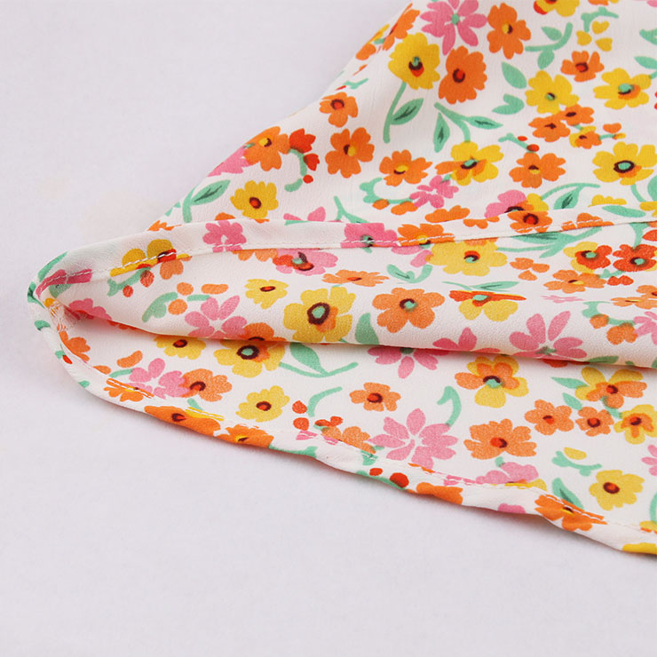 Retro Floral Print Dresses for Women 1960, Vintage 1950