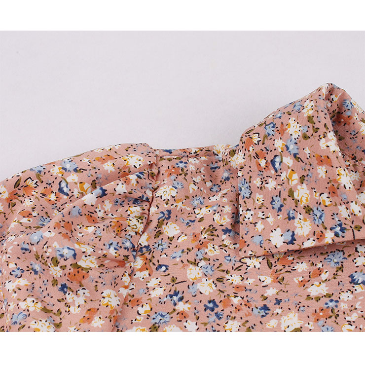 Retro Floral Print Dresses for Women 1960, Vintage 1950
