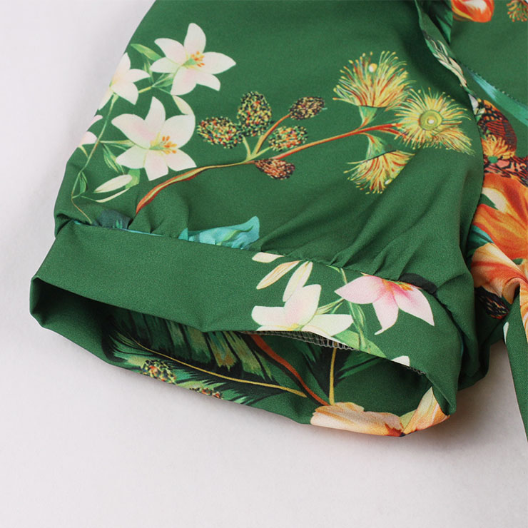 Retro Floral Print Dresses for Women 1960, Vintage 1950