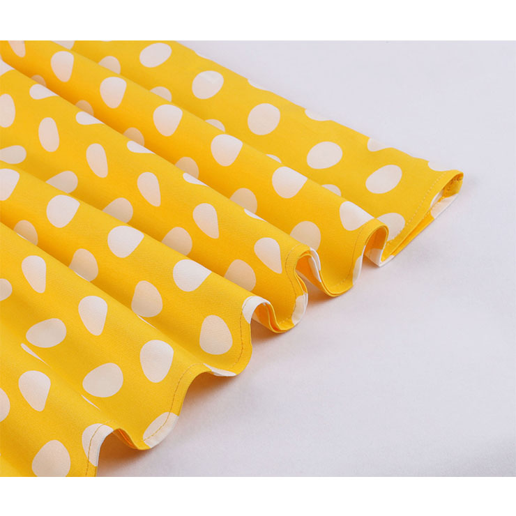Retro Polka Dots Midi Dress, Fashion A-line Swing Dress, Retro Dresses for Women 1960, Vintage Dresses 1950