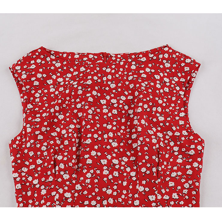 Cute Summer Swing Dress, Retro Dresses for Women 1960, Vintage Dresses 1950
