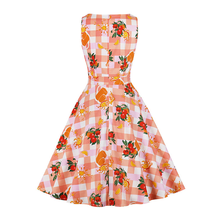 Cute Summer Swing Dress, Retro Dresses for Women 1960, Vintage Dresses 1950
