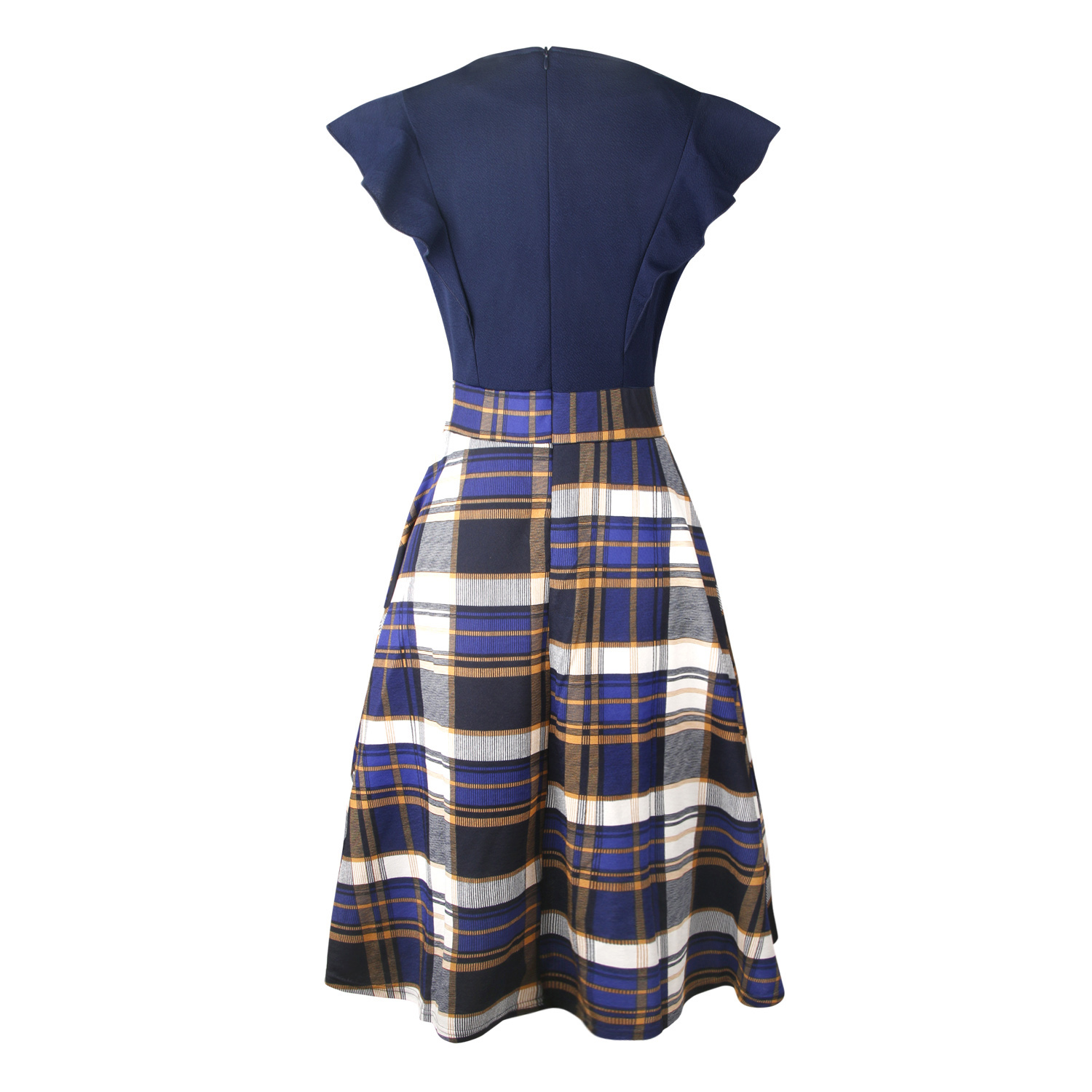 Retro Plaid Dress, Retro Tartans Dresses for Women 1960, Vintage Dresses 1950