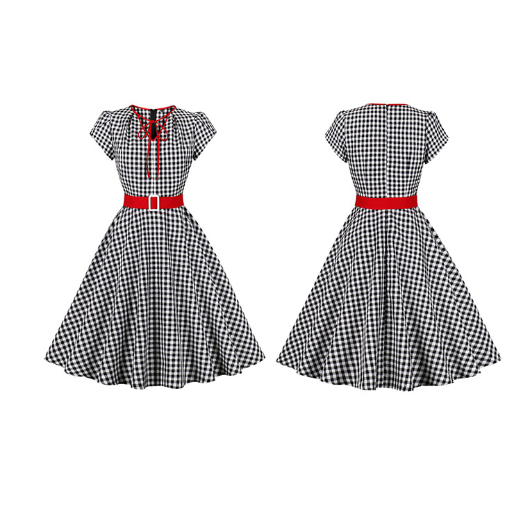 Retro Dresses for Women 1960, Vintage Cocktail Party Dress, Fashion Casual Office Lady Dress, Retro Party Dresses for Women 1960, Vintage Dresses 1950