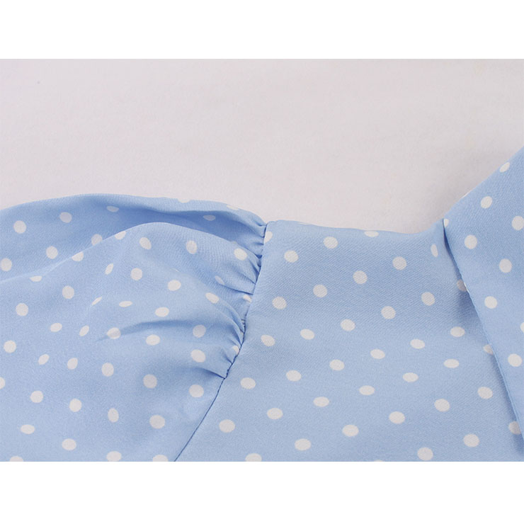 Retro Polka Dots Print Dresses for Women 1960, Vintage 1950