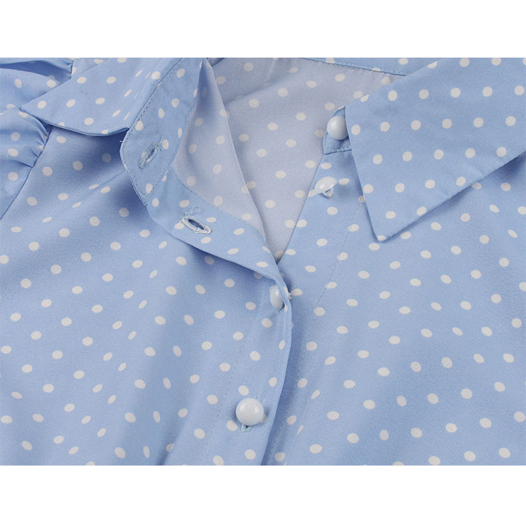 Retro Polka Dots Print Dresses for Women 1960, Vintage 1950