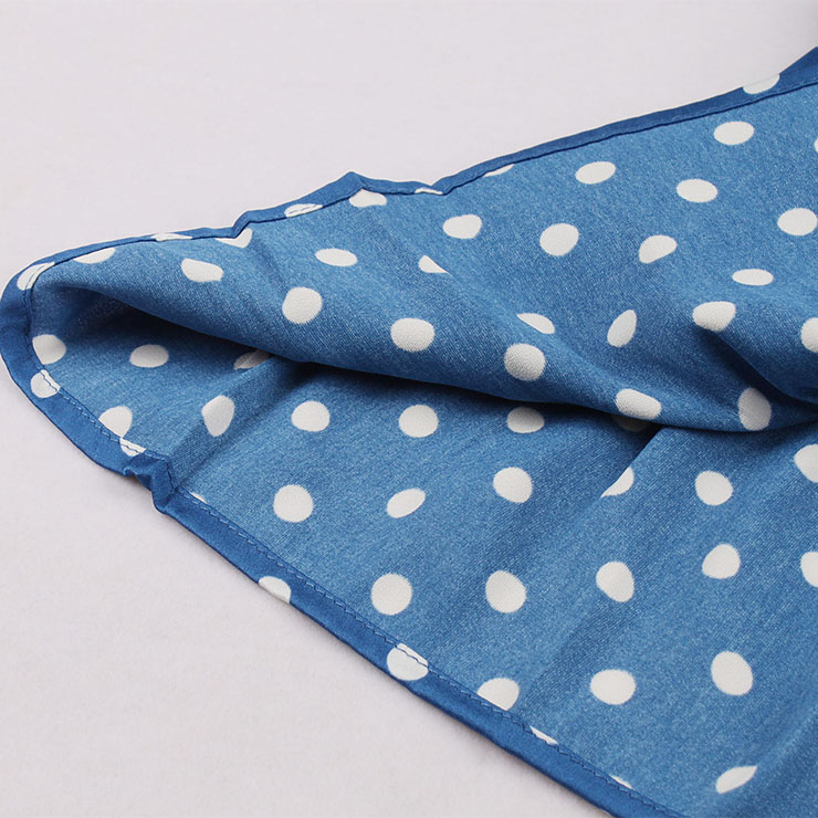 Vintage Polka Dots Dress, Fashion Polka Dots Summer Dress, High Waist A-line Swing Dress, Retro Dresses for Women 1960, Vintage Dresses 1950