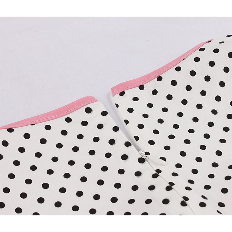 Cute Polka Dots Swing Dress, Retro Dresses for Women 1960, Vintage Dresses 1950