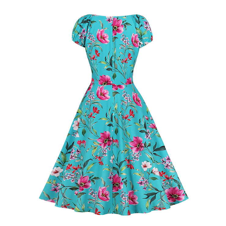 French Maiden Dresses, Cute Summer Swing Dress, Retro Dresses for Women 1960, Vintage Dresses 1950