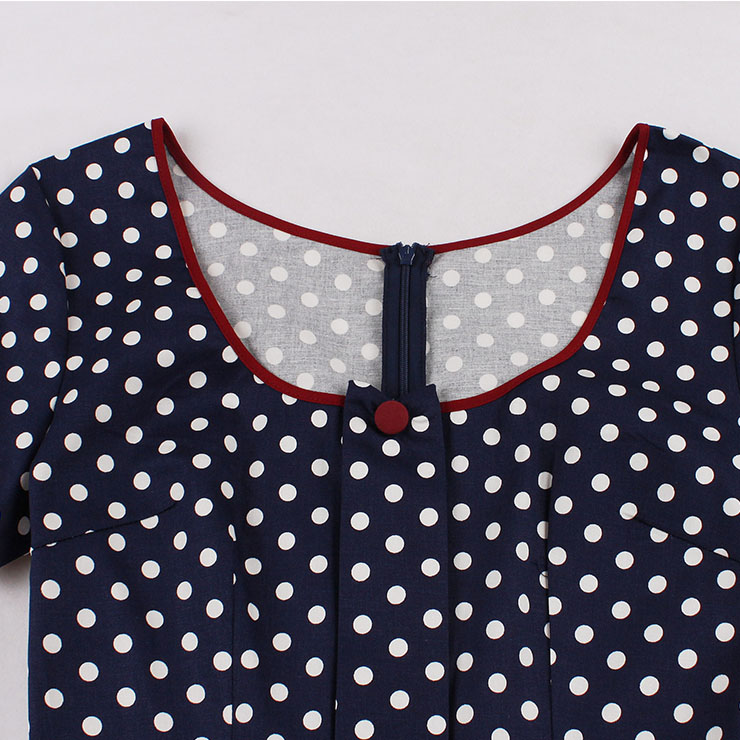 Vintage Lovely Dresses, Print Summer Swing Dress, Retro Dresses for Women 1960, Vintage Dresses 1950