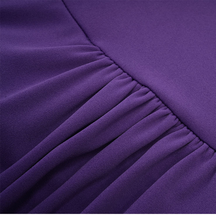 Gothic Party Purple High-low Skirt, High Wiat Button Skirt for Women, Gothic Cosplay High-low Skirt, Halloween Costume Skirt, Plus Size Skirt, Vintage Gothic Pirate Costume, #N22768